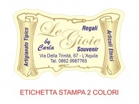 Etichette adesive per articoli da regalo e casalinghi (mm 55X34)  (cod.4L )